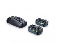 Festool 18v TBX Cordless 2 Battery 8ah and Charger Set 8ah