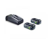 Festool Tabless Energy Set 18V 2 x TBX4 18v 4.0ah Batteries + TCL6 Bat
