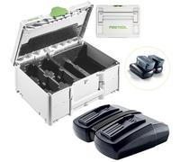Festool Tcl 6 Duo Rapid Twin Battery Charger 18V Dual Port + Systainer 3 Case