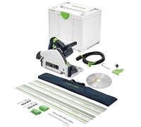 Festool TS 55 FEBQ-Plus 110V Plunge Saw 576707 With Guide Rail Kit Set 577932