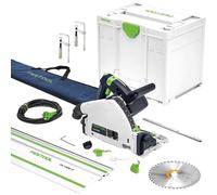 Festool TS55 F EBQ Plunge Cut Circular Saw and Guide Rail Accessory Kit
