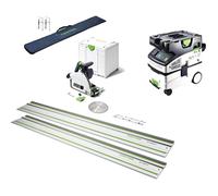 Festool TS60 KEBQ Plus Plunge Cut Circular Saw and M Class Extractor Kit 240v