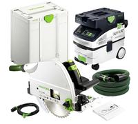 Festool TS75 EBQ-Plus 230V Circular Plunge Saw 576114 With Mobile Dust Extractor