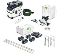 Festool TSC 55 Cordless Plunge Saw and M Class Extractor Kit
