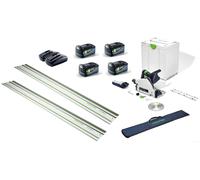 Festool TSC 55 KEB 36v Plunge Saw - 4 x HP 5ah Battery & Rail Set - 578738