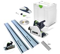 Festool TSC55 KEB-Basic 36V Twin 18v Cordless Plunge Saw 160mm +2x1.5m BAP Rail