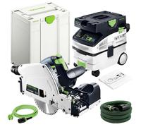 Festool TSV 60 KEBQ-Plus Plunge Saw 230V 576733 & Mobile Dust Extractor 578321