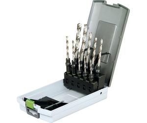 Festool Twist Metal Drill Bit Set HSS 3-10mm - 10 HSS Bits - 495128