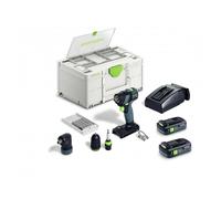 Festool TXS18 18v Cordless Drill Set 2 x TBX4,0 Batteries + TCL6 Batte