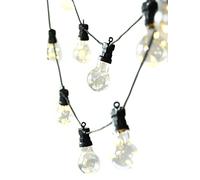 Festoon Classic Lights - Black by Garden Trading | Crafted in PVC | Indoor Or Outdoor | Lighting Length: 4.5M, Total Length: 7.5M