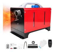Fesuda 5KW Diesel Air Heater 12V All-in-One Diesel Heater 1 Holes Parking Heater Diesel Air Heater With LCD Switch & Remote Control for Car Boats Truck Motorhome SUV RV