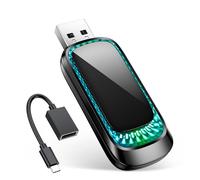 Fesuda Carplay Wireless Adapter, 2024 Upgrade Plug & Play For 800+ Car OEM Wired to Wireless Auto Play Dongle Mini USB Style With Ambient Light Compatible With Apple Devices Iphone 6+ & iOS 10+