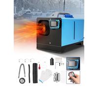 Fesuda Upgraded Diesel Heater 5KW, 12V Diesel Air Heater All-in-One Diesel Heater with LCD Switch & Remote Control Vehicle Heater for Car Boats Truck Motorhome SUV RV (Blue)