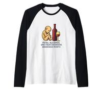 Fetal Alcohol Spectrum Disorders (FASD) Awareness Month Raglan Baseball Tee
