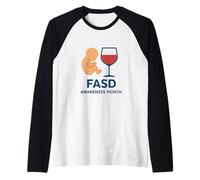 Fetal Alcohol Spectrum Disorders (FASD) Awareness Month Raglan Baseball Tee