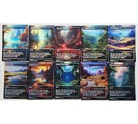Fetch Land Set #05 by CB Foil - Alternative Custom Art Verdant Catacombs Marsh Flats Bloodstained Mire