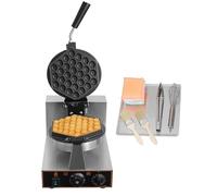 Fetcoi Bubble Waffle Maker 1300W Commercial Eggettes Waffle Machine Waffles 50-300℃ Temperature 5min Timer Puffle Maker Rotated Non-stick for Classic Egg