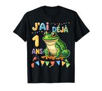 Fête d’Anniversaire grenouille Pour Enfants de 1 ans T-Shirt