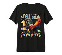 Fête d’Anniversaire poulette Pour Enfants de 1 ans Premium T-Shirt