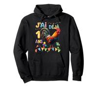 Fête d’anniversaire poulette pour enfants de 1 ans Pullover Hoodie