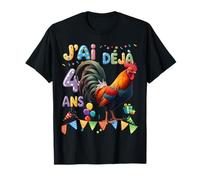 Fête d’Anniversaire poulette Pour Enfants de 4 ans T-Shirt