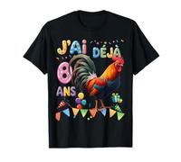 Fête d’Anniversaire poulette Pour Enfants de 8 ans T-Shirt