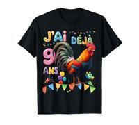 Fête d’Anniversaire poulette Pour Enfants de 9 ans T-Shirt