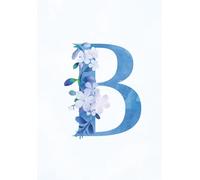 Fête & Nest Letter B Notebook: Personalized Initial Journal, Customized Monogrammed Simple Lined Notebook for Writing & Notes (A5 Size)