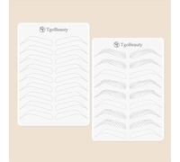 FeteBeauty Microblading Supplies 1pc Double Sided Eyebrow Permanent Makeup Practice Skin White Silicone Brow Microblading Practice Pad (1pc)