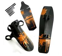 FETESNICE Adjustable MTB Bike Fender, Front/Rear/Downtube Mud Guards, Bicycle Mudguards Set…