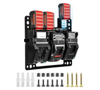 FETESNICE Metal Wall Mount for Bosch Professional Batteries & Holder for Bosch Chargers 18V, Stable for Bosch 18V Cordless Drill/Driver, Premium Mounting Material for Order in The Workshop and Garage