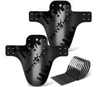 FETESNICE Mountain Bike Mudguard, 2Pcs MTB Mudguard Front and Rear Compatible,Fits 26", 27.5", 29", Plus Size and Fat Bike Wheel Sizes (Carbon Black)