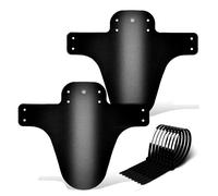 FETESNICE Mountain Bike Mudguard, 2Pcs MTB Mudguard Front and Rear Compatible,Fits 26", 27.5", 29", Plus Size and Fat Bike Wheel Sizes (Polish Blank 2)