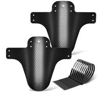 FETESNICE Mountain Bike Mudguard, 2Pcs MTB Mudguard Front and Rear Compatible,Fits 26", 27.5", 29", Plus Size and Fat Bike Wheel Sizes (Carbon Blank 2H 2)
