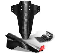 FETESNICE Reflector MTB Mudguard for Front and Rear, 2 Pieces Bicycle Mudguard Mudguard Fit 20-29 Inch - Effective Splash Protection for Your Mountain Bike