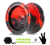 FETESNICE unresponsive Yoyo for Professional Players, Aluminum Metal Yo Yo with Gift Responsive Bearing for Beginners. Yoyo for Kids and Adults