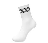 FETISCH Socks - Various Designs Dominant, Devot, Master, Slave, Alpha, Submissive, Unisex Crew Socks for Roleplay, White, 36-40