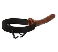 Fetish Fantasy 10" Chocolate Dream Hollow Strap-On, Brown