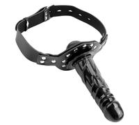 Fetish Fantasy - ball gag with dildo (black)