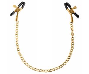 Fetish Fantasy Gold Adjustable Chain Nipple Clamps