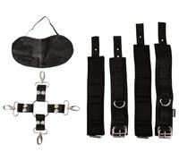 Fetish Fantasy Series Heavy Duty Hogtie Handcuffs and Ankle Cuffs Schwarz One Size