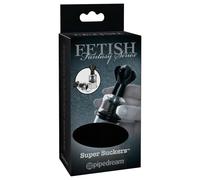 Fetish Super Suckers - Nipple Suction Pump (Black-Clear)