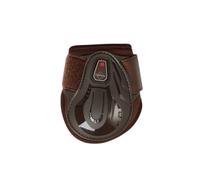 LeMieux Impact Compliant Fetlock Horse Boots Pair in Brown with Moulded Protective Strike Area, Mesh Vents & Double Lock Closure - Medium