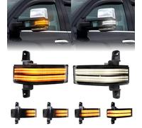 FetonAuto Switchback LED Side Mirror Marker Light for Chevrolet Silverado GMC Sierra 1500 2500HD 3500HD Pickup Truck Towing Mirror, Side Mirror Signal Lights Replacement for Chevy GMC