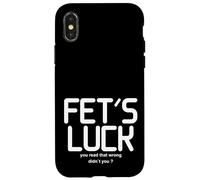 FET'S LUCK - You Read That Wrong Didn't You Humour Word Game Case for iPhone X/XS