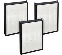 Fette Filter - 3 Pack of Filter Replacements Compatible with NUWAVE OxyPure Large Area Smart Air Cleaner Purifier Models 47001, 47002, 47003, 47004, 47005, and 47006, Activated Carbon + HEPA Combo (3)