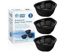 Fette Filter - Dust Cup Filter Compatible with Shark UltraCyclone™ Pro Cordless Handheld Vacuum CH901, CH950, CH951, CH951C. Compare to Part # XFTRCH900 - Pack of 3