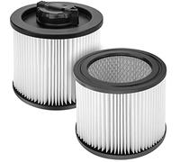 Fette Filter - DXVC4001 HEPA Filter Compatible with DEWALT DXV04T DXV05P DXV05S DXV08S DXV06G Wet Dry Shop Vacuums. Compare to Part# DXVC4001 - Pack of 2