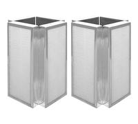 Fette Filter - Premium H13 True HEPA Replacement Filter Compatible with MA Air Purifier for Model 50 wtih 3-in-1 filtration system. (Pack of 2)