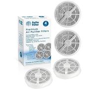 Fette Filter - True HEPA Replacement Filters with Activated Carbon Compatible with Fridababy, Meleden, RIGOGLIOSO GL-2103 Air Purifiers and JINPUS Air Purifier and LTLKY Filter 900S, 2103 - Pack of 4
